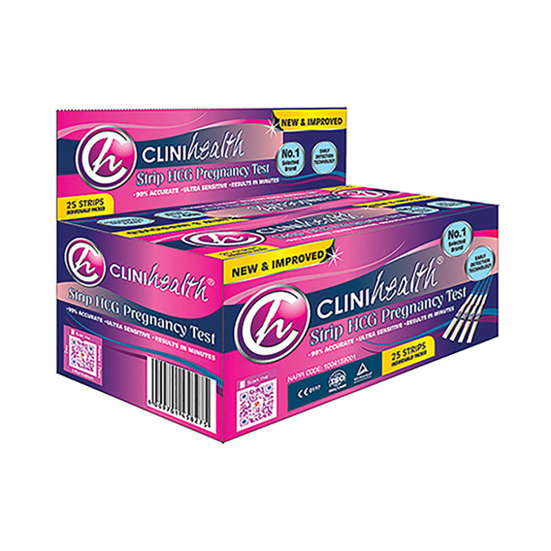 Clinihealth Pregnancy Test Strips 25 Pack