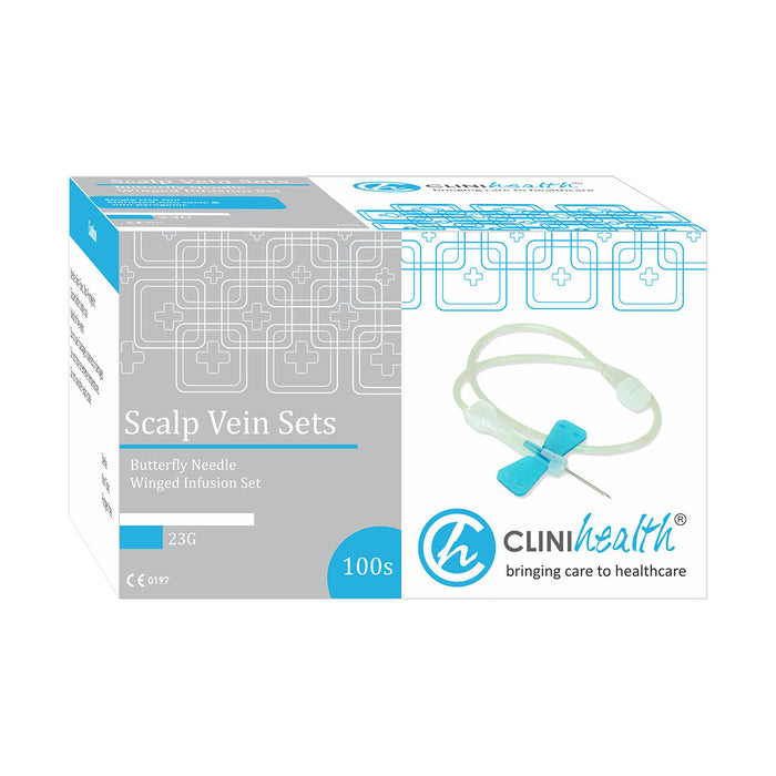 Clinihealth Scalp Vein Set 23g 100 Pack