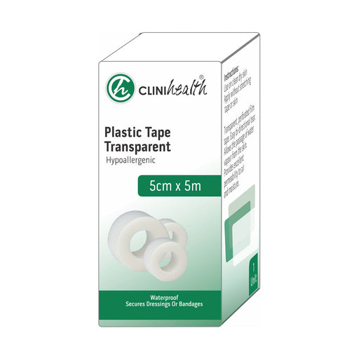 Clinihealth Transparent Plastic Tape 5cm x 5m