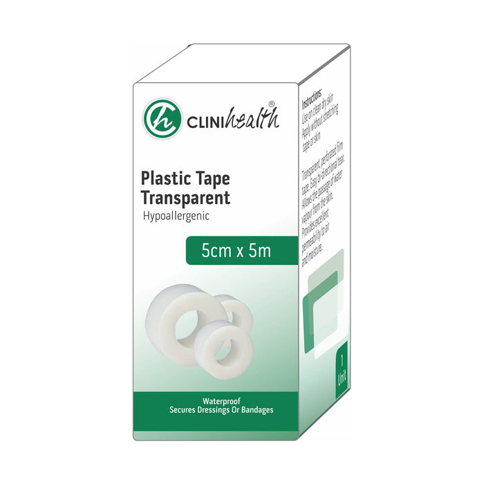 Clinihealth Transparent Plastic Tape 5cm x 5m