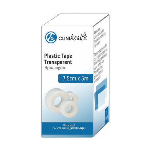 Clinihealth Transparent Plastic Tape 7.5cm x 5m