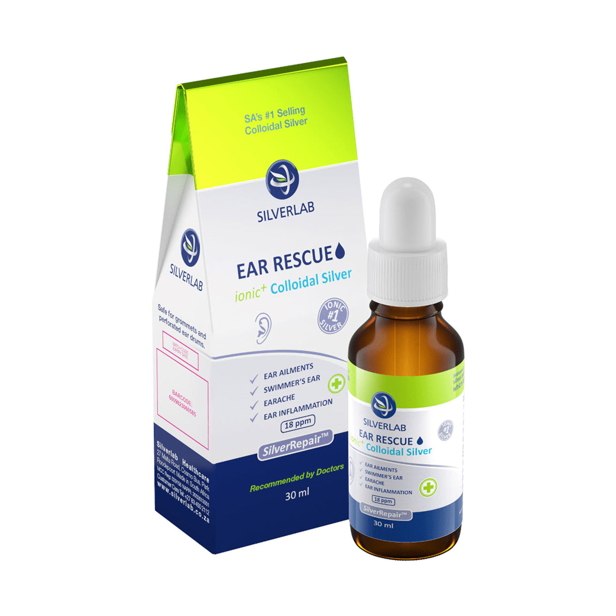 Colloid Rescue Colloidal Silver Rescue Ear Drops 30ml - Med365