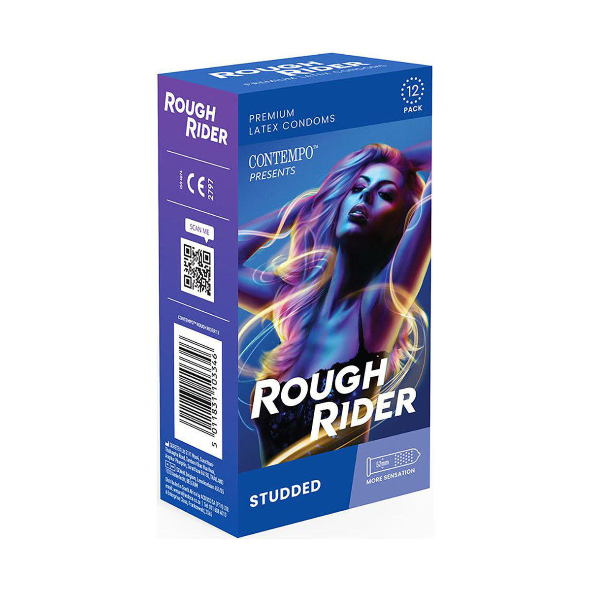 Contempo Condoms Rough Rider 12 Condoms - Med365