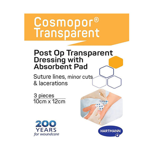 Cosmopor Transparent 10 x 12cm 3 Pack