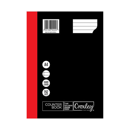 Croxley A4 2-Quire Counter Book Feint & Margin 192-Page