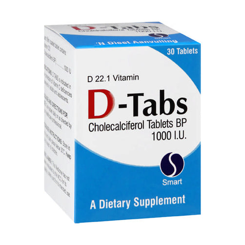 D-Tabs 1000iu 30 Tablets - Med365