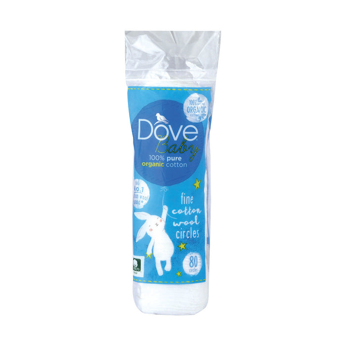 Dove Pure Cotton Baby Cotton Wool Circles 80 Circles