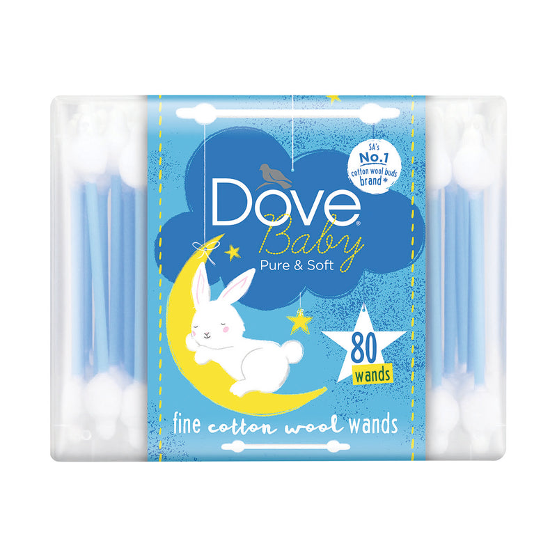 Dove Pure Cotton Baby Cotton Wool Wands 80
