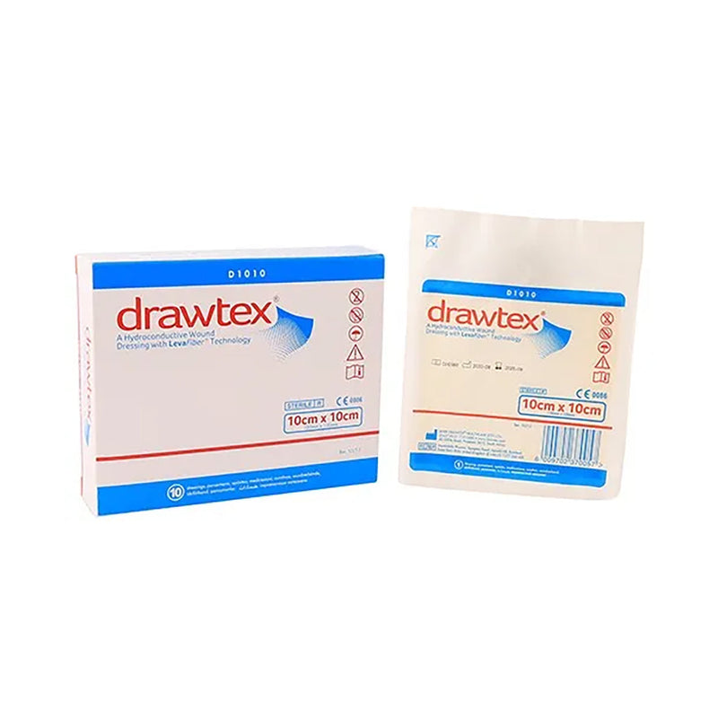 Drawtex D1010 hydroconductive wound dressing 10 x 10 cm 10 pack