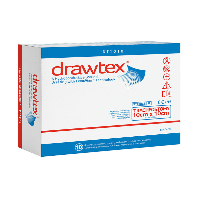 Drawtex Tracheostomy 10 x 10cm DT1010 10 Pack