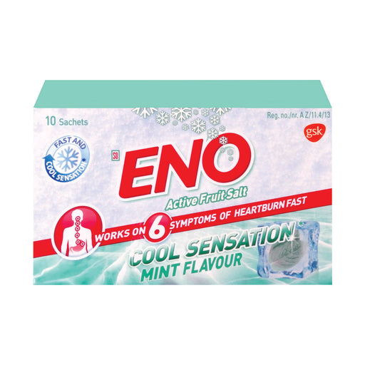 ENO Cooling Active Fruit Salts Mint 5g x 10 Sachets