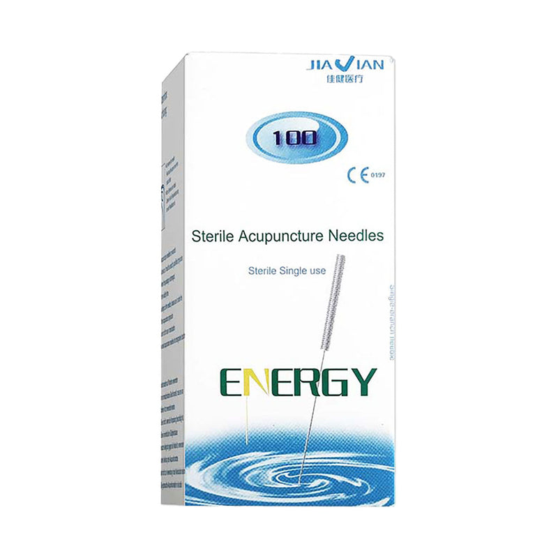 Energy Acupuncture Needle 50mm x 0.35 100 Pack