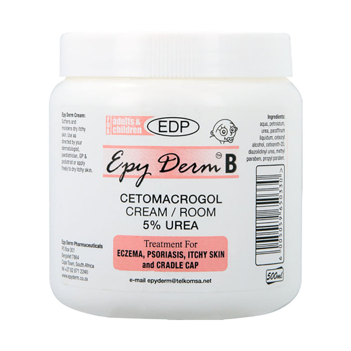 Epy Derm B 5% Urea Cream 500ml