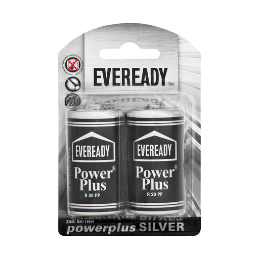 Eveready Power Plus Silver D 2 Pack
