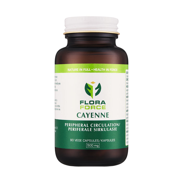 Flora Force Cayenne 500mg 90 Capsules
