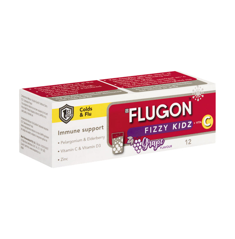 Flugon Kidz Fizzy Orange 10 Effervescent Tablets