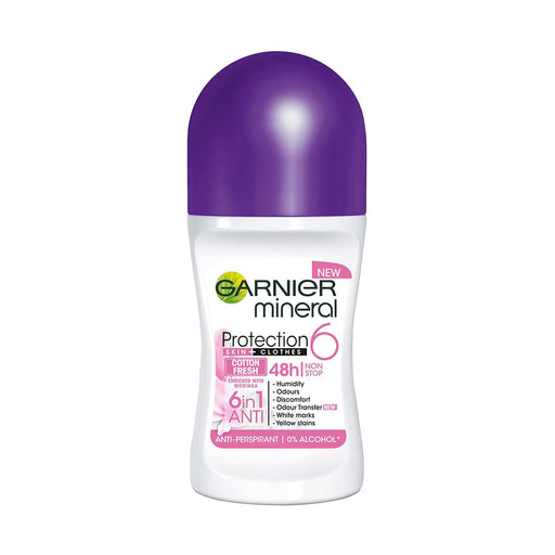 Garnier Mineral Protection 6 Anti-Perspirant Roll-On Cotton Fresh 50ml