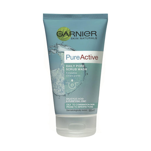 Garnier Pure Active Daily Pore Scrub Wash 150ml