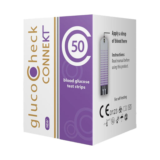 GlucoCheck ConneKT Glucose Test Strip 50 Pack
