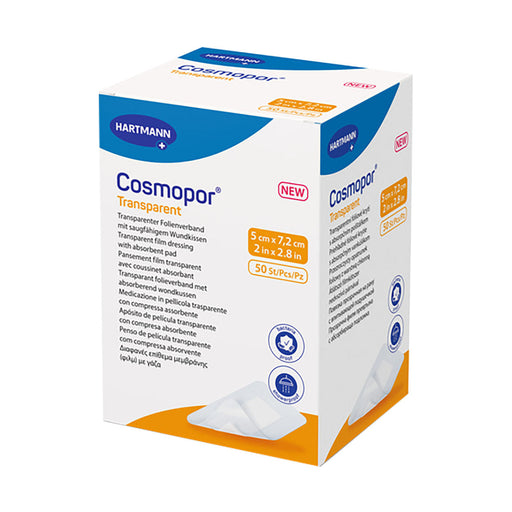 Hartmann Cosmopor Transparent dressing 5 x 7.2 cm 50 pack