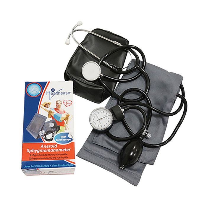 Healthease Aneroid Sphygmomanometer Blood Pressure Set
