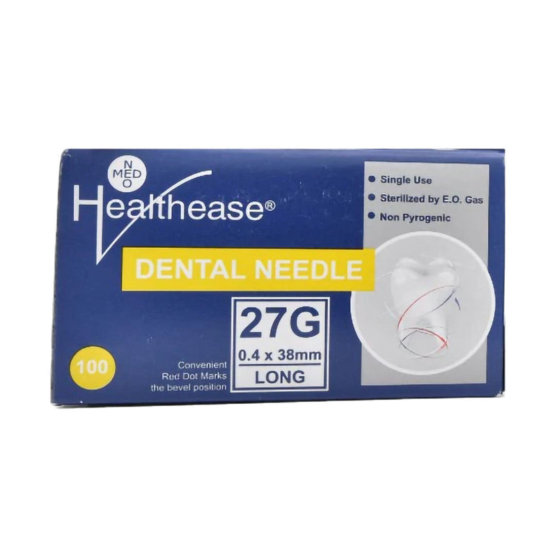 Healthease Dental Needle 27g x 38mm 100 Pack