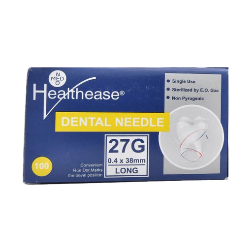 Healthease Dental Needle 27g x 38mm 100 Pack