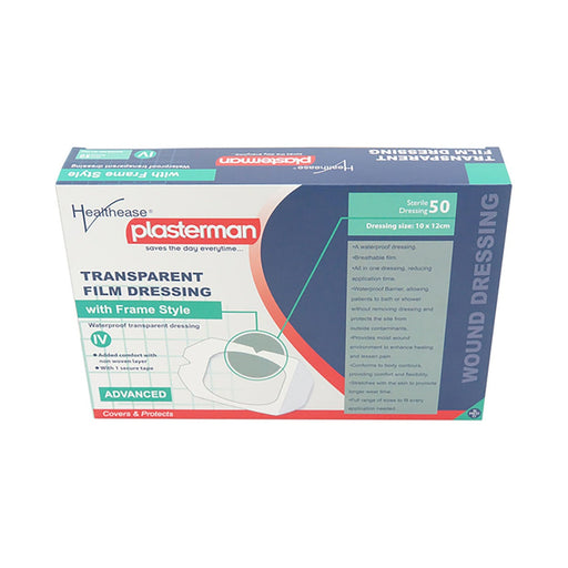 Healthease Dressing Transparent Film IV 6.5 x 7cm 50 Pack