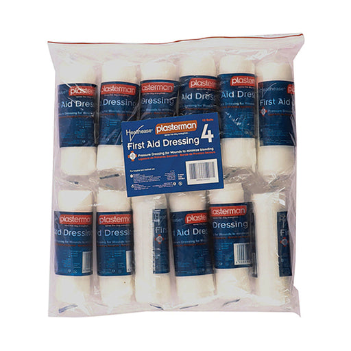 Healthease First Aid Dressing No.4 10cm x 4m 12 Pack
