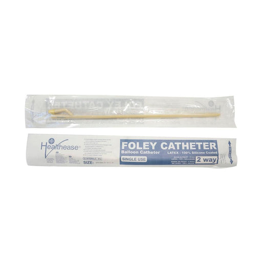 Healthease Foley Catheter Silicone Coated 2 Way 0.5ml Fg12 1 Unit