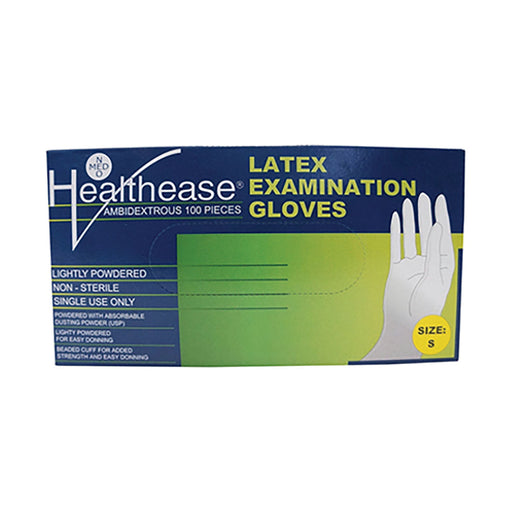 Healthease Glove Latex Lightly Powdered Small 100 Pack