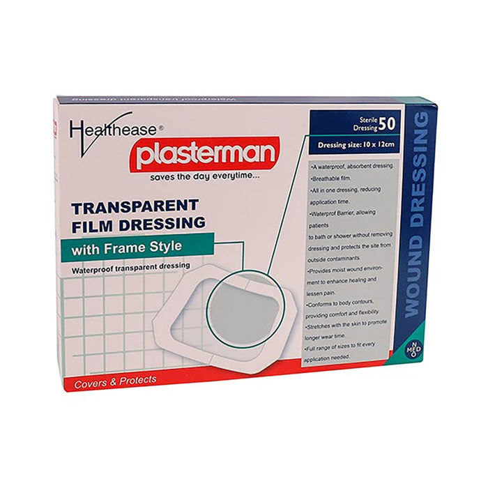 Healthease Transparent Film Dressing 10 x 12cm 50 Pack