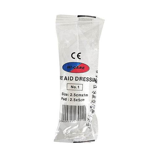 Hi-Care First Aid Dressing No.1 2.5cm x 1m