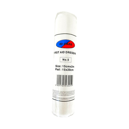 Hi-Care First Aid Dressing No.5 15cm x 2m