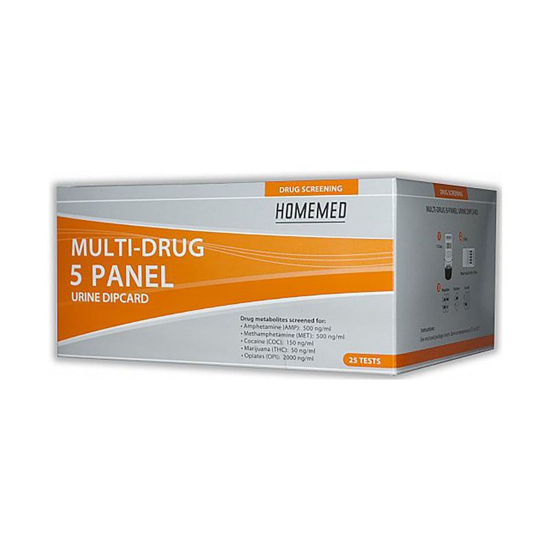 Homemed Drug 5 Panel Test Dipcard 25 Pack