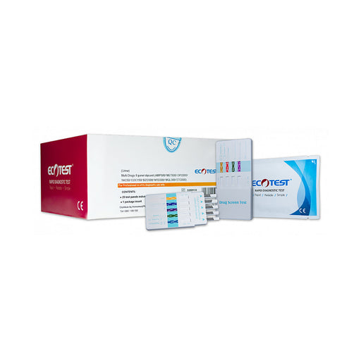 Homemed Ecotest Drug 9 Panel Test 25 Pack product packaging