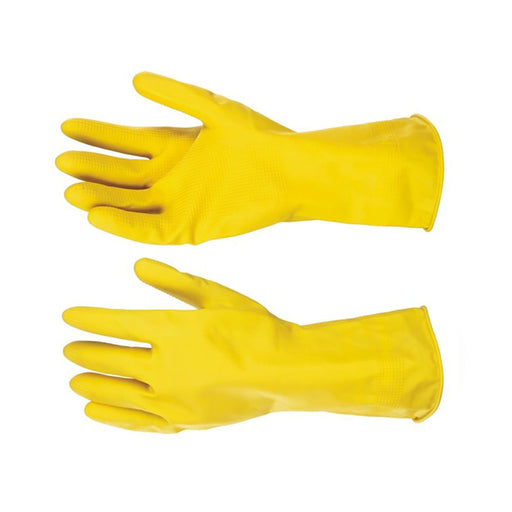 Household Glove Latex Yellow Large 1 Pair