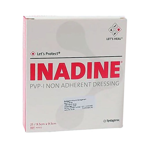 Inadine Wound Dressing 9.5 x 9.5cm 25 Pack