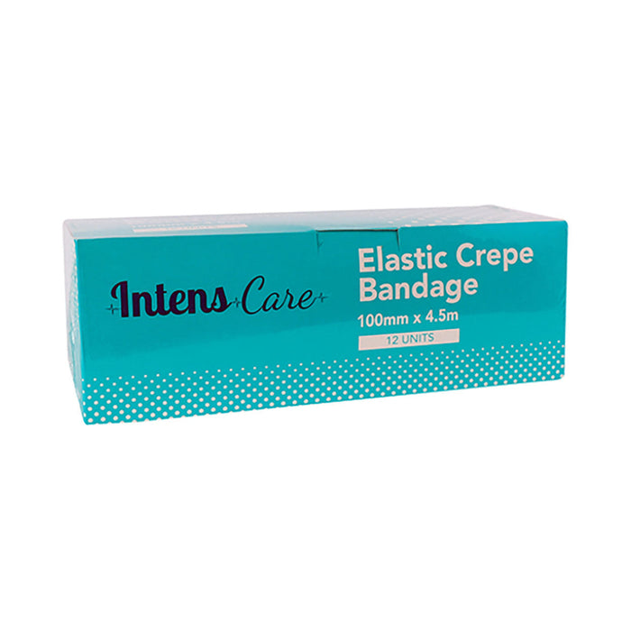 IntensCare Crepe 100mm x 4.5m Bandage 12 Pack