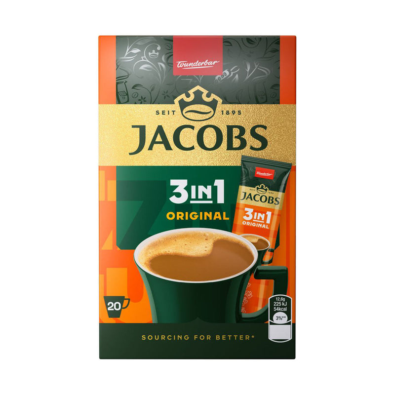 Jacobs Instant Coffee Stick 3 In 1 20 Pack