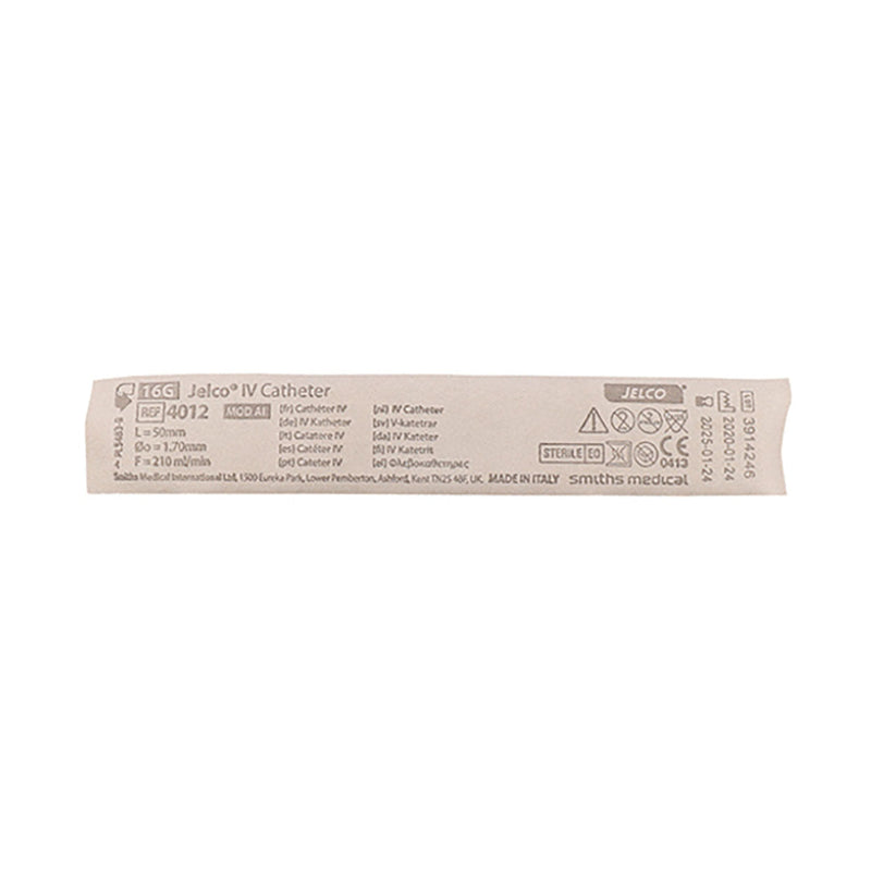 Jelco IV Catheter Clear 16g Grey 1 Unit