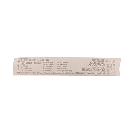 Jelco IV Catheter Clear 16g Grey 1 Unit