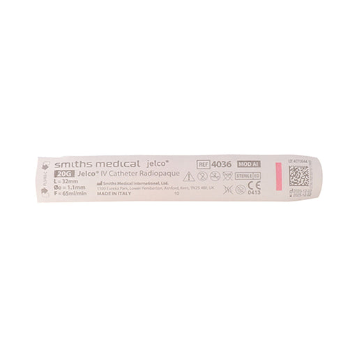 Jelco IV Catheter Radiopaque 20g Pink 1 Unit