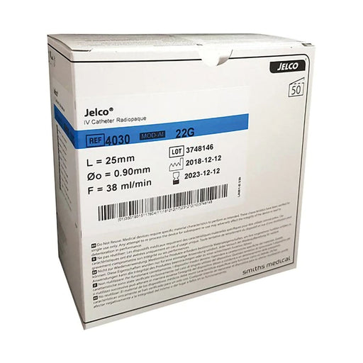 Jelco Optiva 2 22g x 25mm Blue 50 Pack