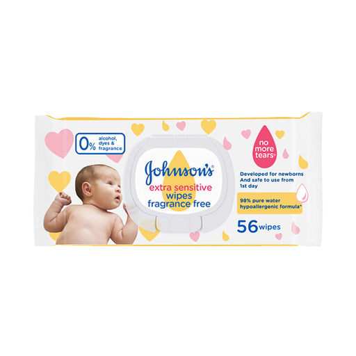 Johnson's Baby Extra Sensitive Wipes Pack Of 56 Wipes