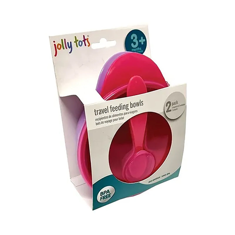 Jolly Tots Travel Feeding Bowls 3 Months 2 Pack