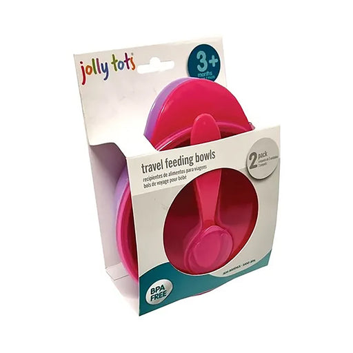 Jolly Tots Travel Feeding Bowls 3 Months 2 Pack