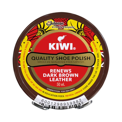 Kiwi Shoe Polish Dark Brown 50ml