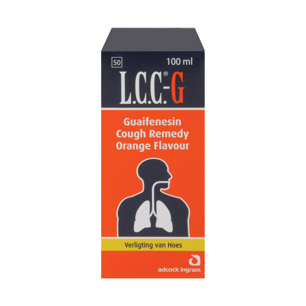 L.C.C-G Cough Remedy Guaiphenesin Orange 100ml - Med365