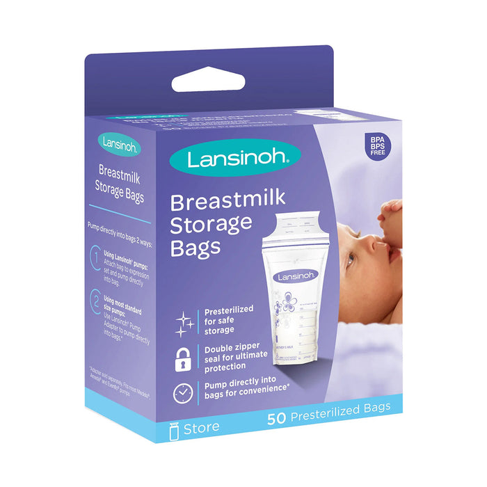 Lansinoh Breast Milk Storage Bags 50 Pack